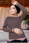 Çizgili Triko Bady Vizon 5087 Çizgili Triko Bady Vizon 5087