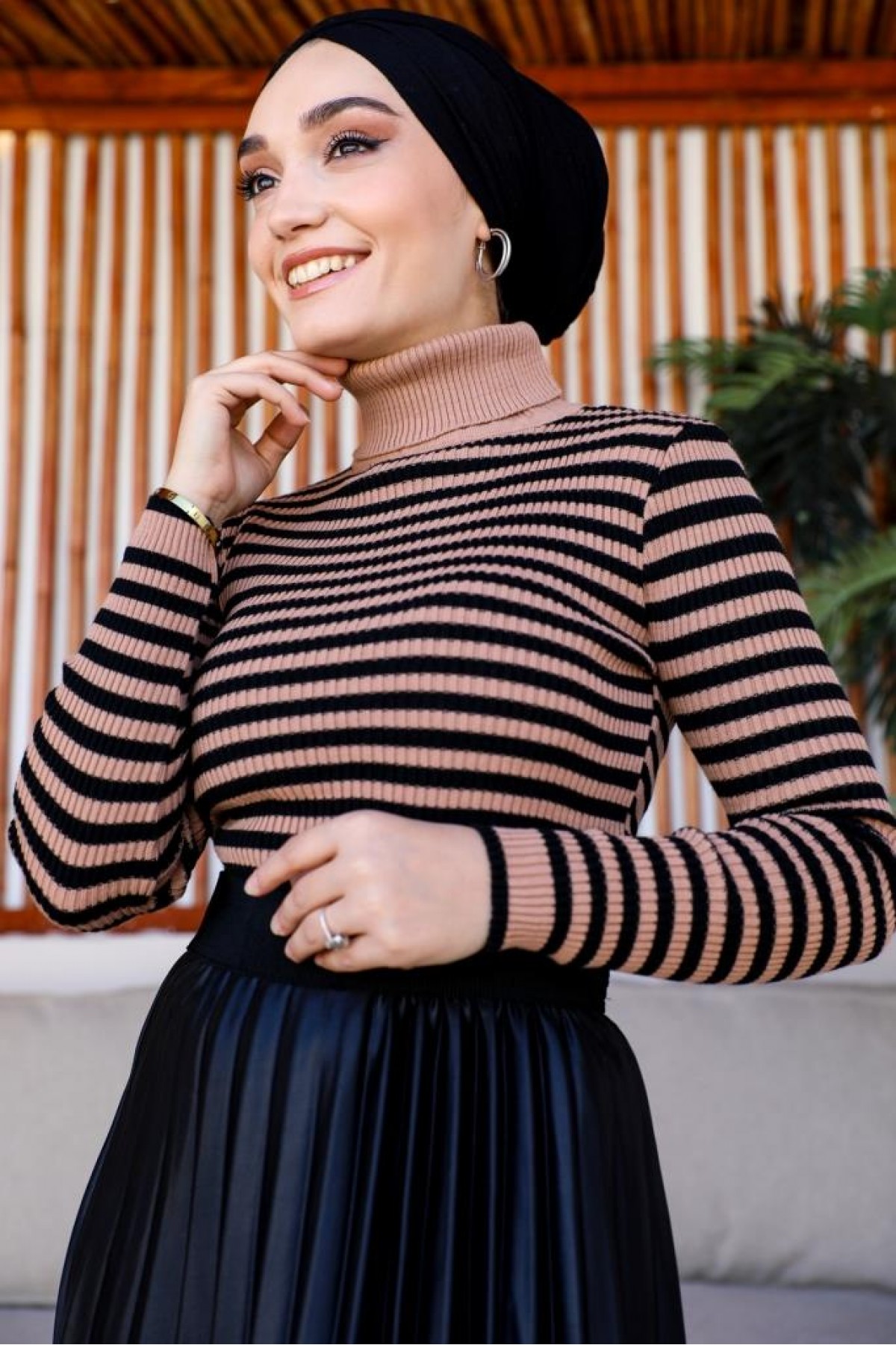 Çizgili Triko Bady Vizon 5087 Çizgili Triko Bady Vizon 5087