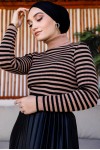 Çizgili Triko Bady Vizon 5087 Çizgili Triko Bady Vizon 5087