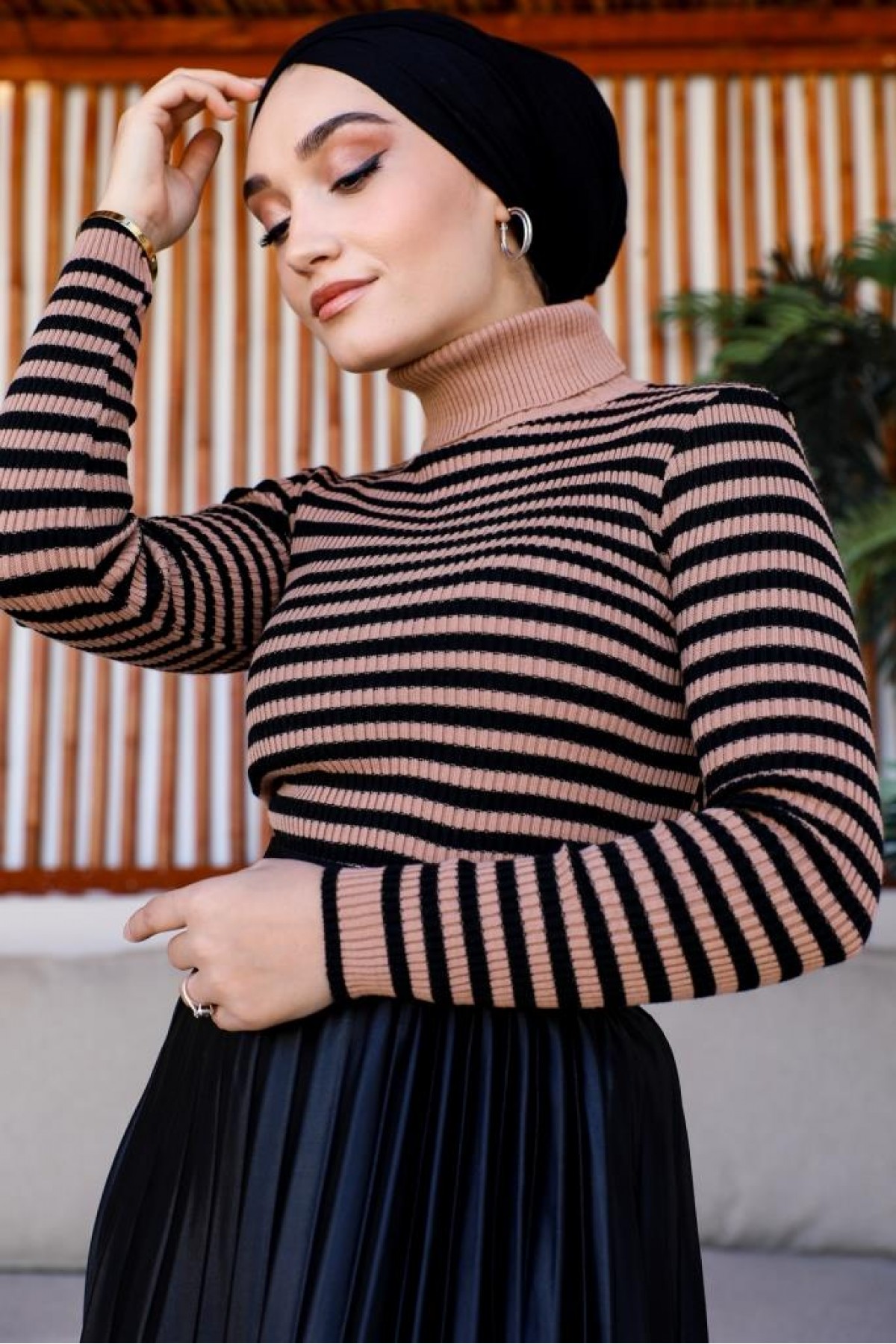 Çizgili Triko Bady Vizon 5087 Çizgili Triko Bady Vizon 5087