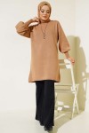 Balon Kol Triko Tunik Camel 3005 Balon Kol Triko Tunik Camel 3005