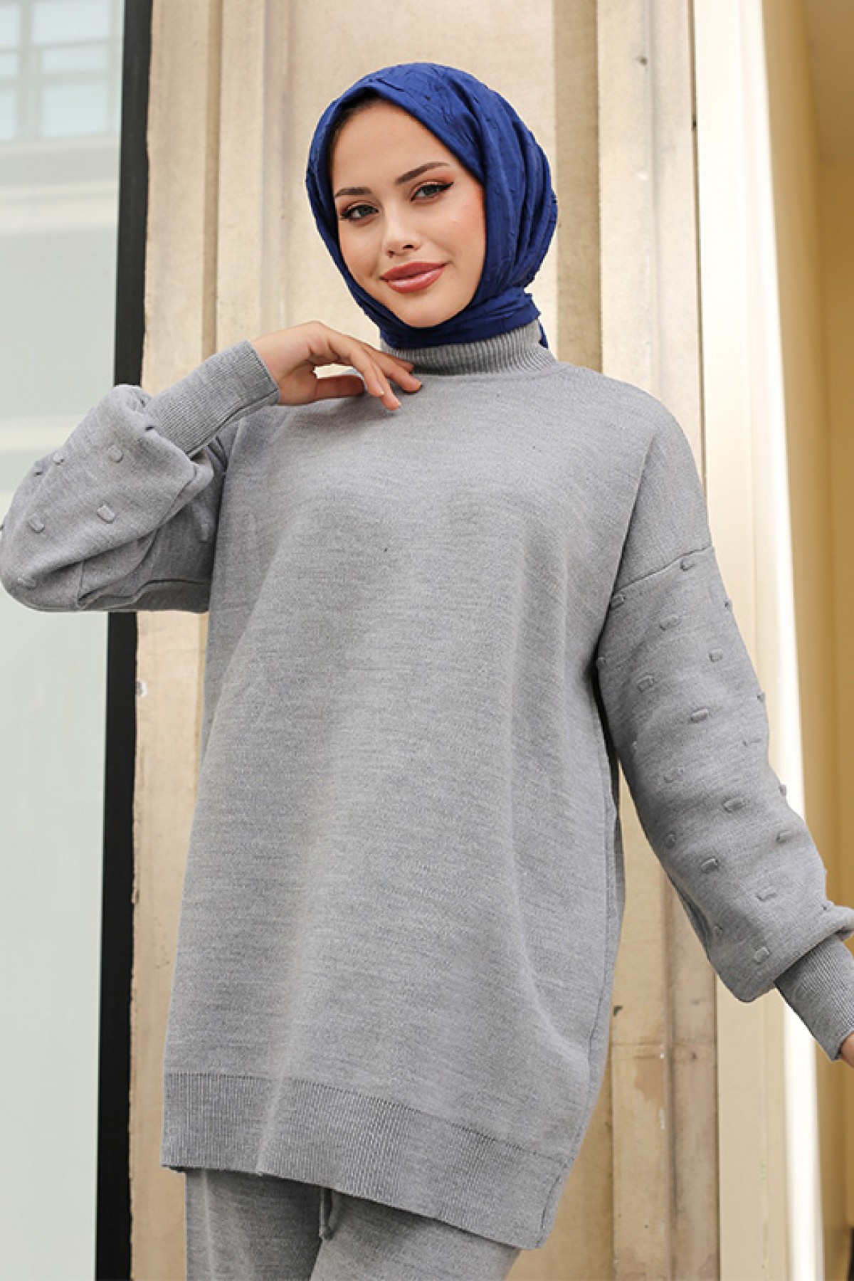 Triko İkili Takım Gri 6116 Triko İkili Takım Gri 6116