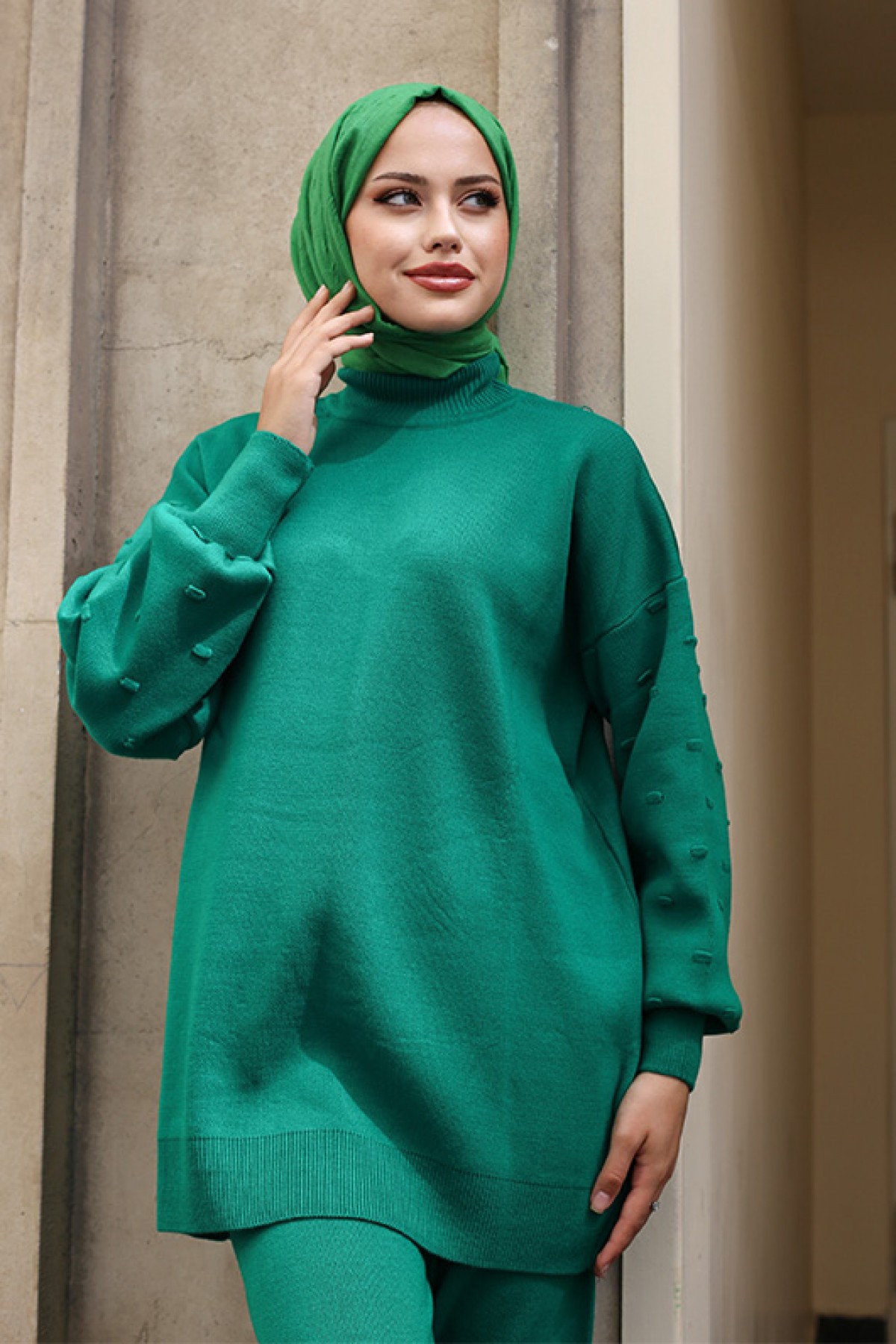 Triko İkili Takım Yeşil 6116 Triko İkili Takım Yeşil 6116