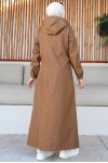 Mevsimlik Cepli Kap-Trençkot Taba 7003-1 Mevsimlik Cepli Kap-Trençkot Taba 7003-1