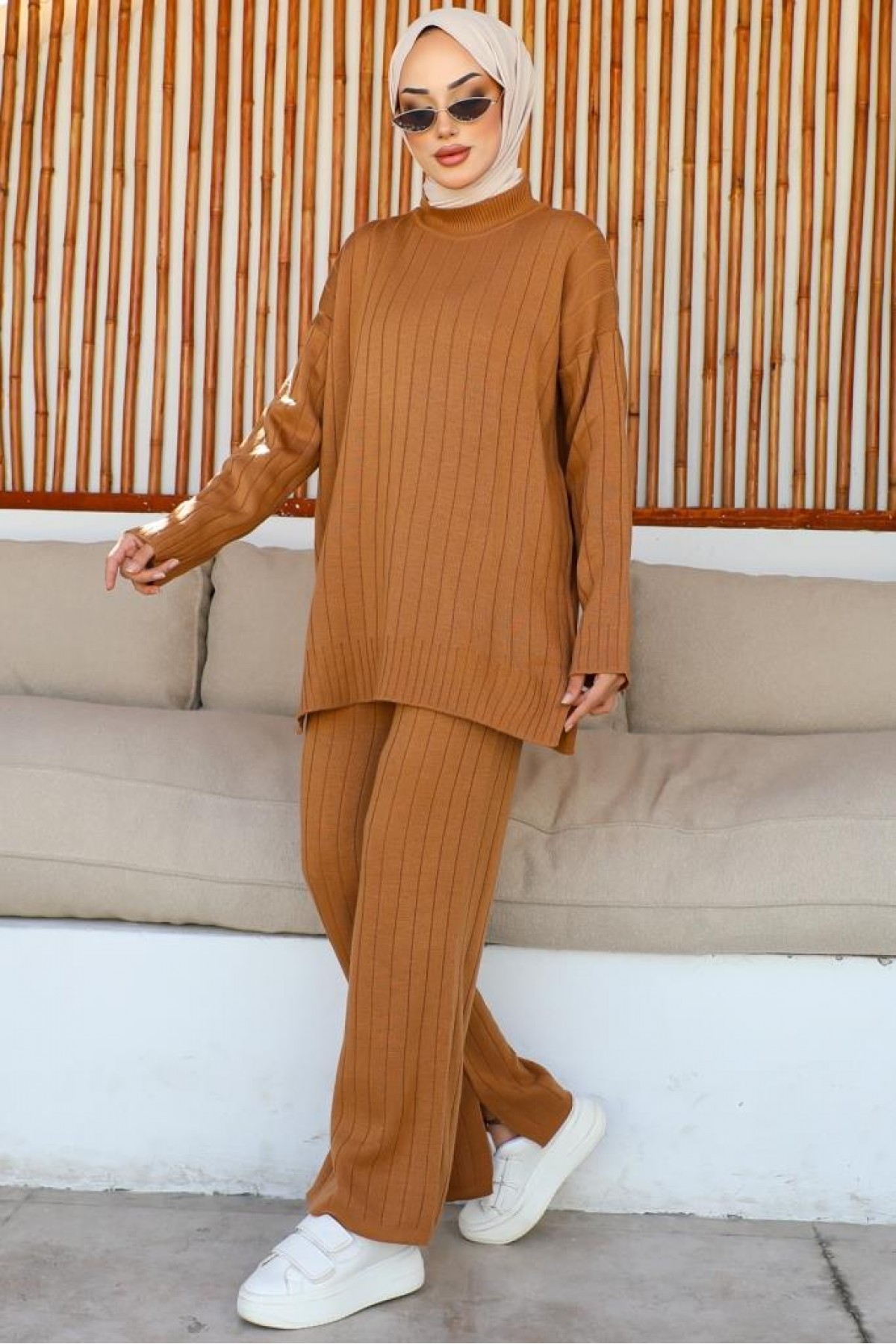 Kalın Fitilli İkili Takım Camel 23005 Kalın Fitilli İkili Takım Camel 23005