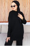 Kalın Fitilli İkili Takım Siyah 23005 Kalın Fitilli İkili Takım Siyah 23005