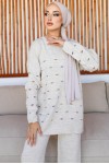 Gofralı Triko Takım Taş Rengi 23006 Gofralı Triko Takım Taş Rengi 23006