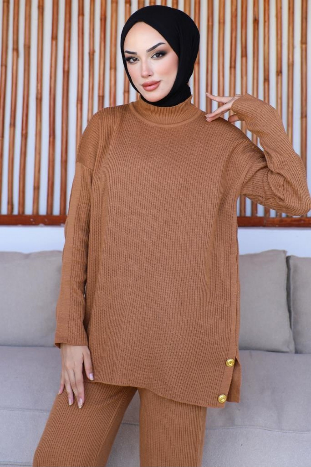 Fitilli Düğmeli Takım Camel 23007 Fitilli Düğmeli Takım Camel 23007