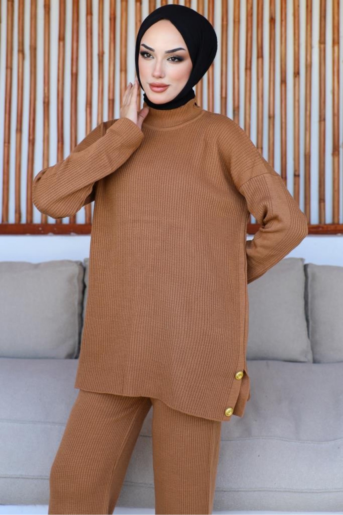 Fitilli Düğmeli Takım Camel 23007 Fitilli Düğmeli Takım Camel 23007