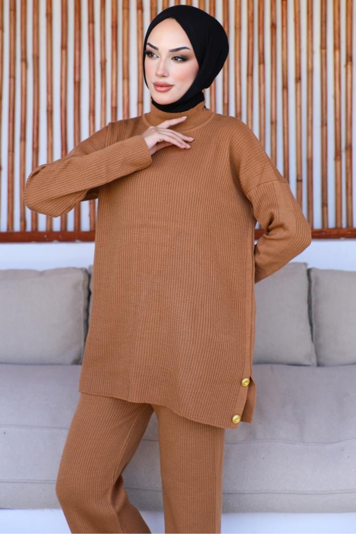 Fitilli Düğmeli Takım Camel 23007 Fitilli Düğmeli Takım Camel 23007
