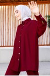 Tesettür İkili Takım Bordo 61651 Tesettür İkili Takım Bordo 61651