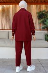 Tesettür İki Takım Bordo 61661 Tesettür İki Takım Bordo 61661