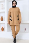 İki İplik Tesettür Takım Camel 3401 İki İplik Tesettür Takım Camel 3401