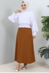 Mevlana Tesettür Etek Taba 211 Mevlana Tesettür Etek Taba 211