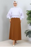 Mevlana Tesettür Etek Taba 211 Mevlana Tesettür Etek Taba 211