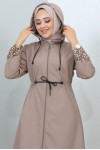 Mevsimlik Trençkot Taş Rengi 1202 Mevsimlik Trençkot Taş Rengi 1202