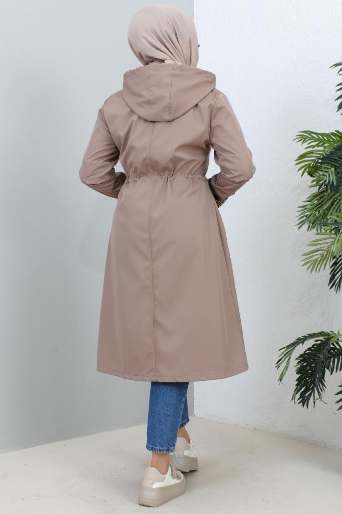 Mevsimlik Trençkot Taş Rengi 1202 Mevsimlik Trençkot Taş Rengi 1202