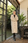 Örme Desenli Triko Hırka Taş Rengi 2453 Örme Desenli Triko Hırka Taş Rengi 2453
