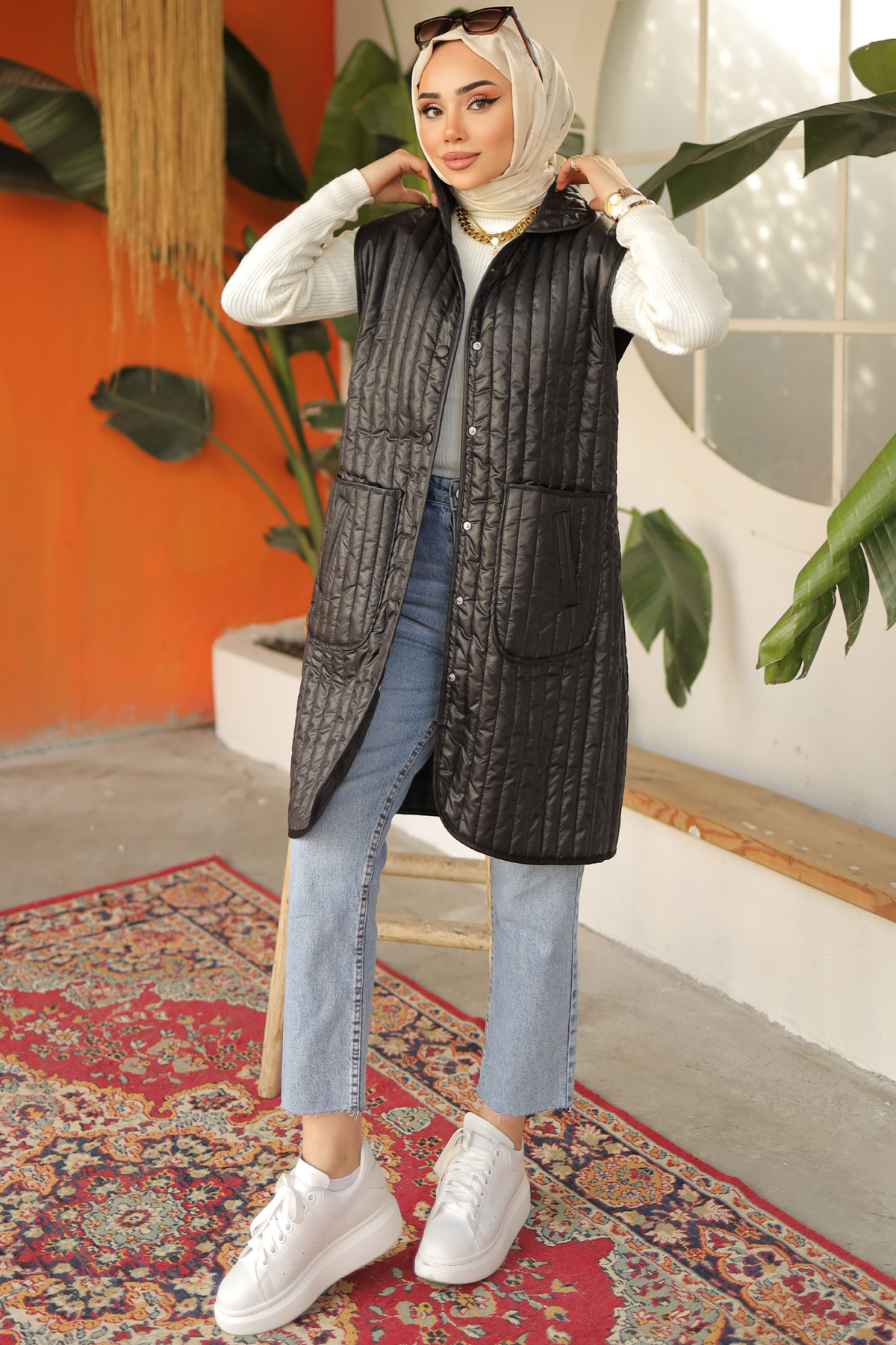Çi̇ft Cepli̇ Yelek Siyah 5001-1 Çi̇ft Cepli̇ Yelek Siyah 5001-1