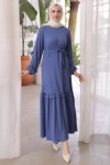 Fitilli Elbise İndigo 12004 Fitilli Elbise İndigo 12004