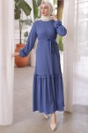 Fitilli Elbise İndigo 12004 Fitilli Elbise İndigo 12004