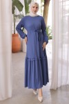 Fitilli Elbise İndigo 12004 Fitilli Elbise İndigo 12004