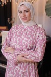 Desenli Elbise Pembe 12005 Desenli Elbise Pembe 12005