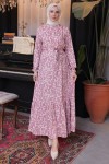 Desenli Elbise Pembe 12005 Desenli Elbise Pembe 12005