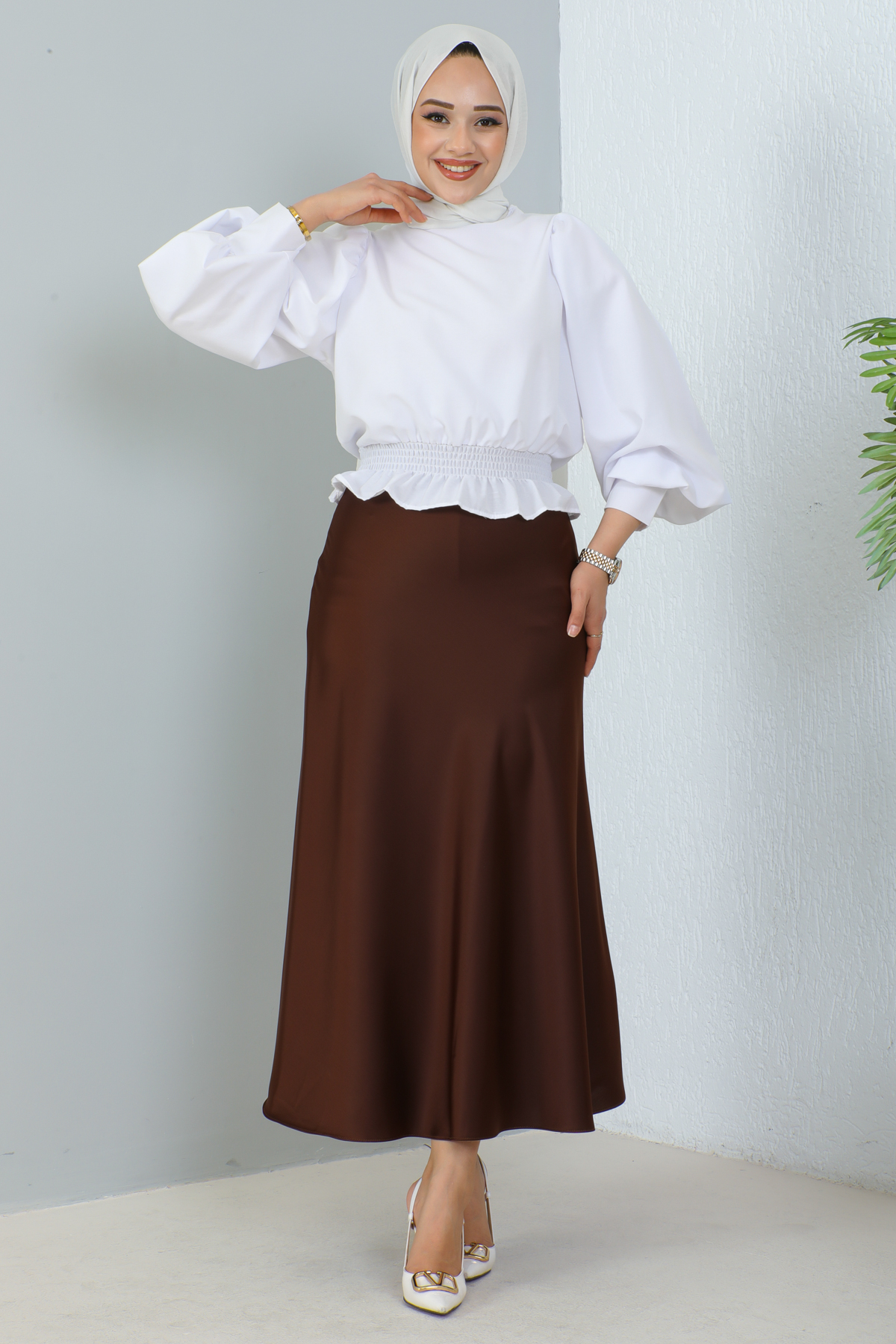 Saten Etek Kahverengi 4098 Saten Etek Kahverengi 4098
