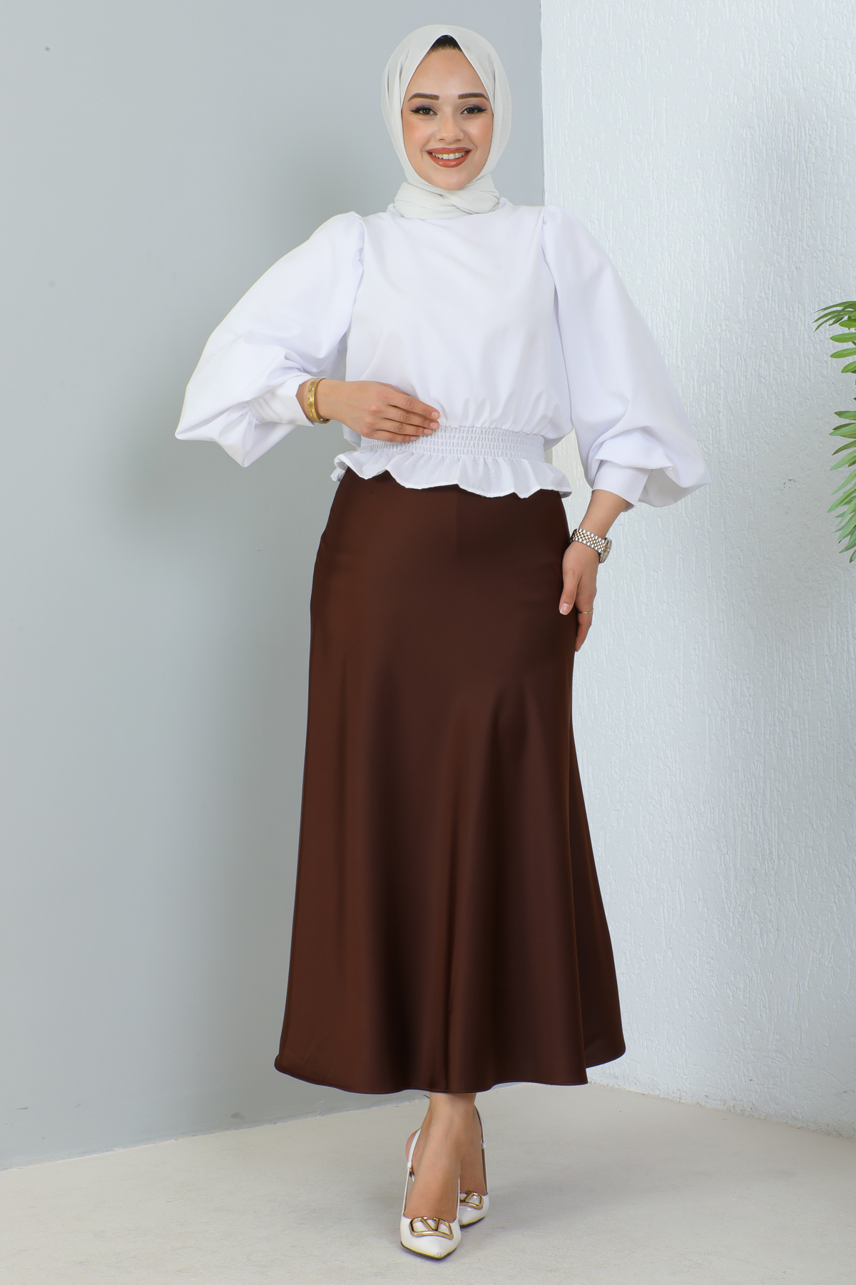 Saten Etek Kahverengi 4098 Saten Etek Kahverengi 4098