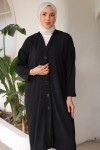 Düğmeli Hırka Siyah 3541-1 Düğmeli Hırka Siyah 3541-1