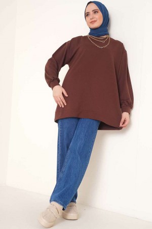  Tunik Sweat Kahverengi 2983