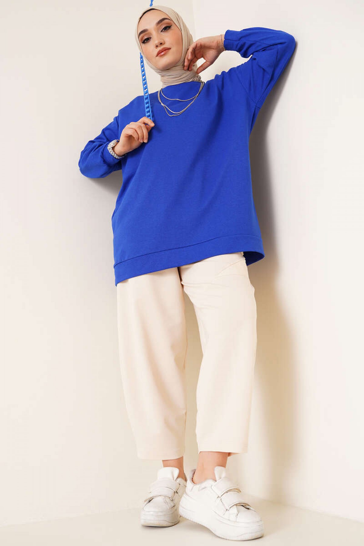 Tunik Sweat Saks Mavisi 2983 Tunik Sweat Saks Mavisi 2983