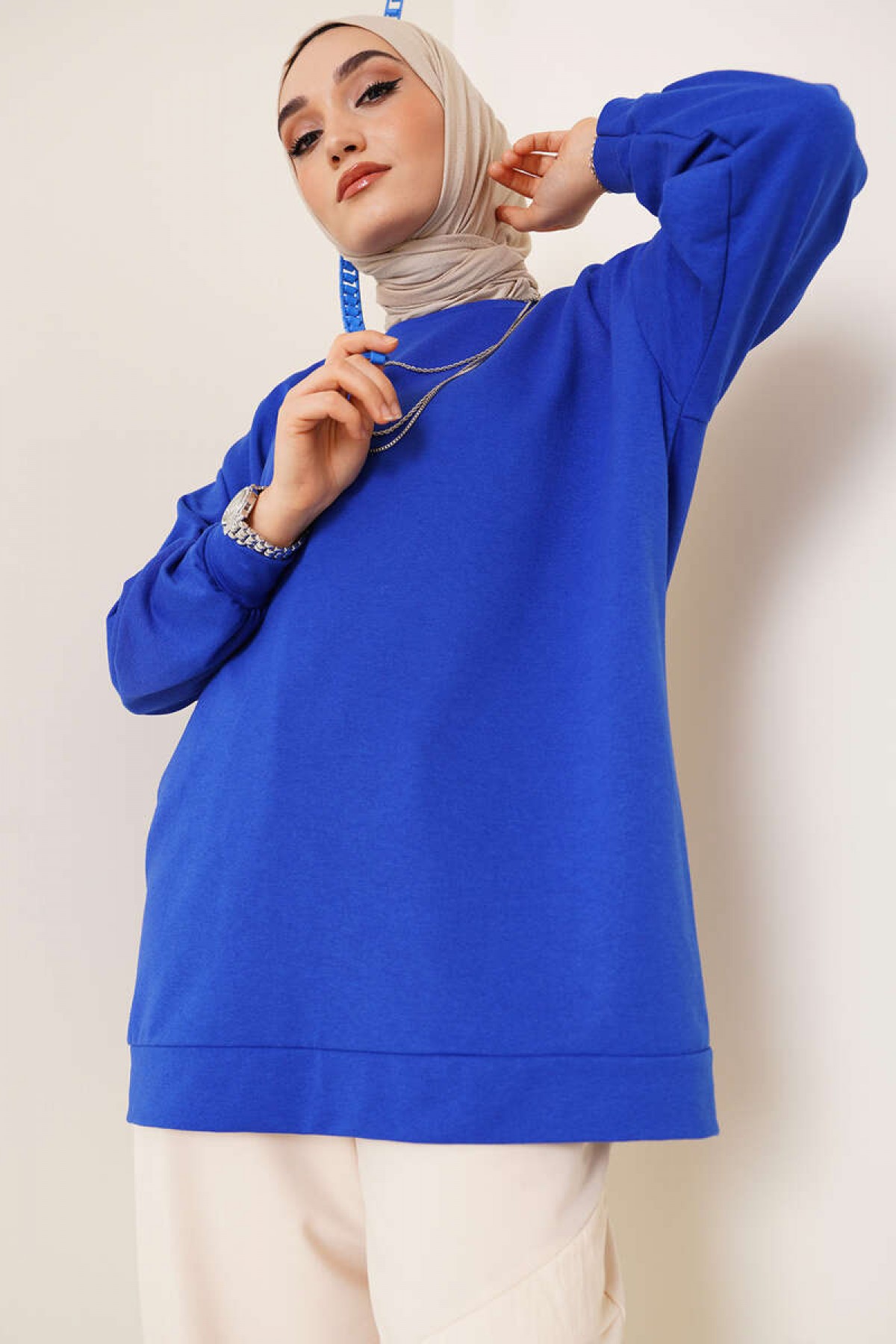 Tunik Sweat Saks Mavisi 2983 Tunik Sweat Saks Mavisi 2983