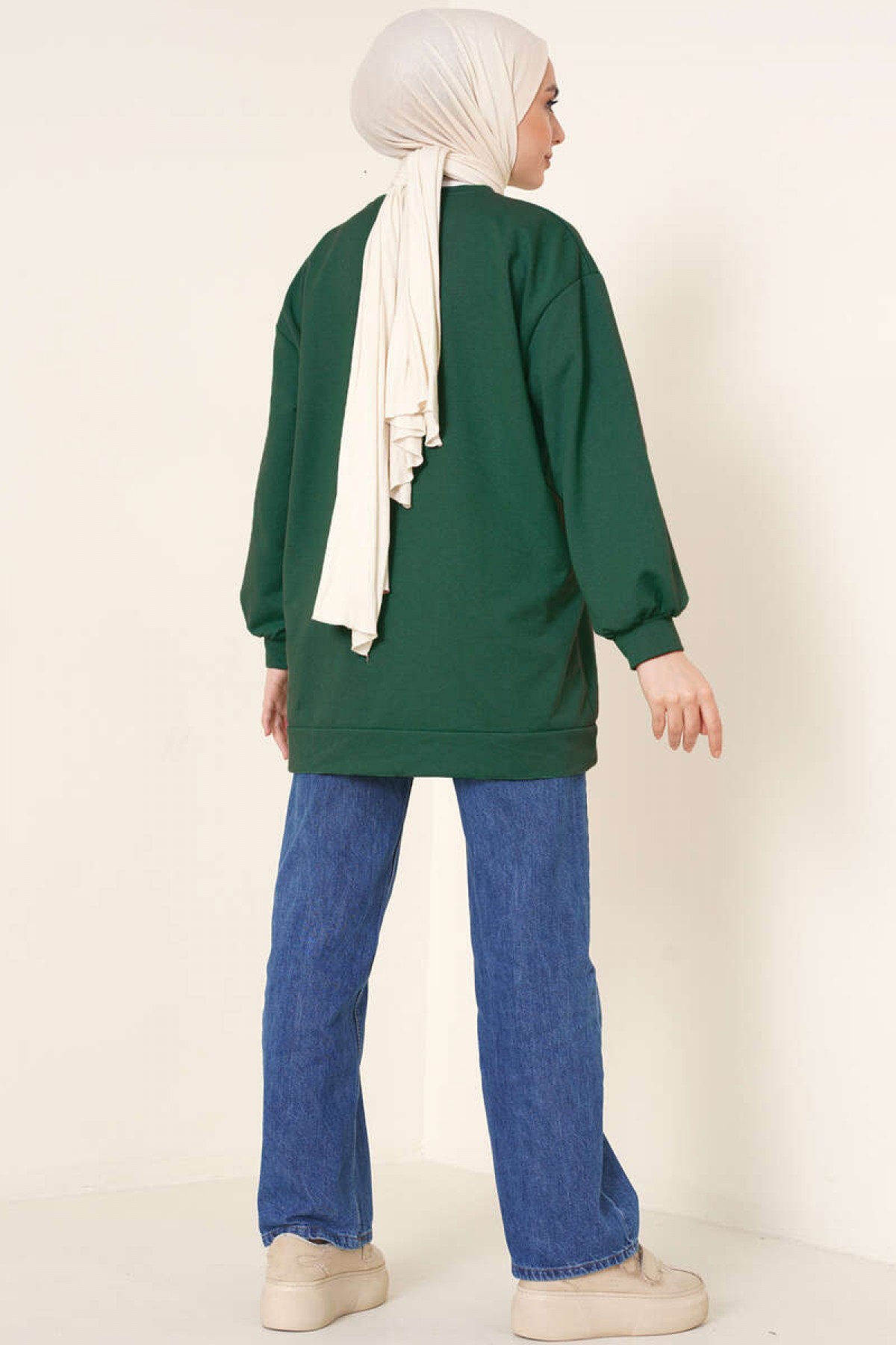 Tunik Sweat Zümrüt Yeşili 2983 Tunik Sweat Zümrüt Yeşili 2983