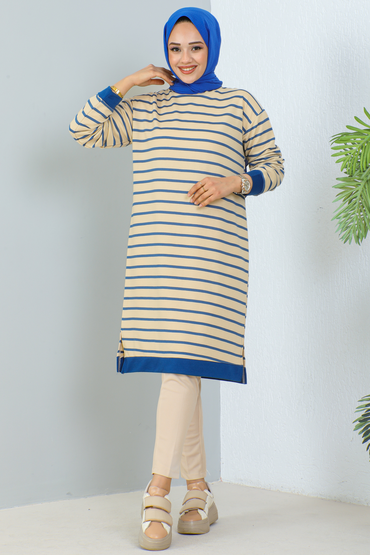 Çizgili Tunik Mavi 1988 Çizgili Tunik Mavi 1988