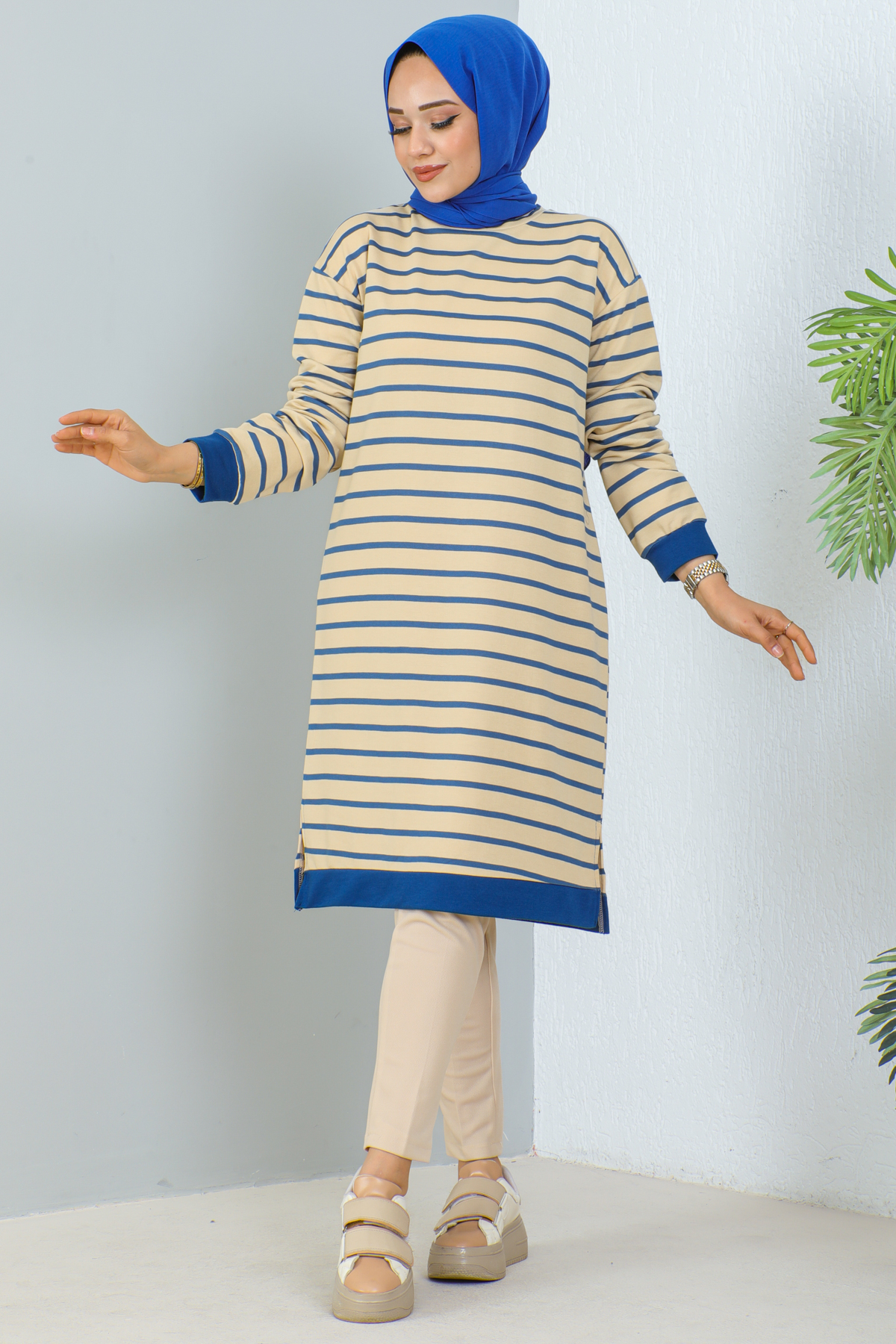 Çizgili Tunik Mavi 1988 Çizgili Tunik Mavi 1988