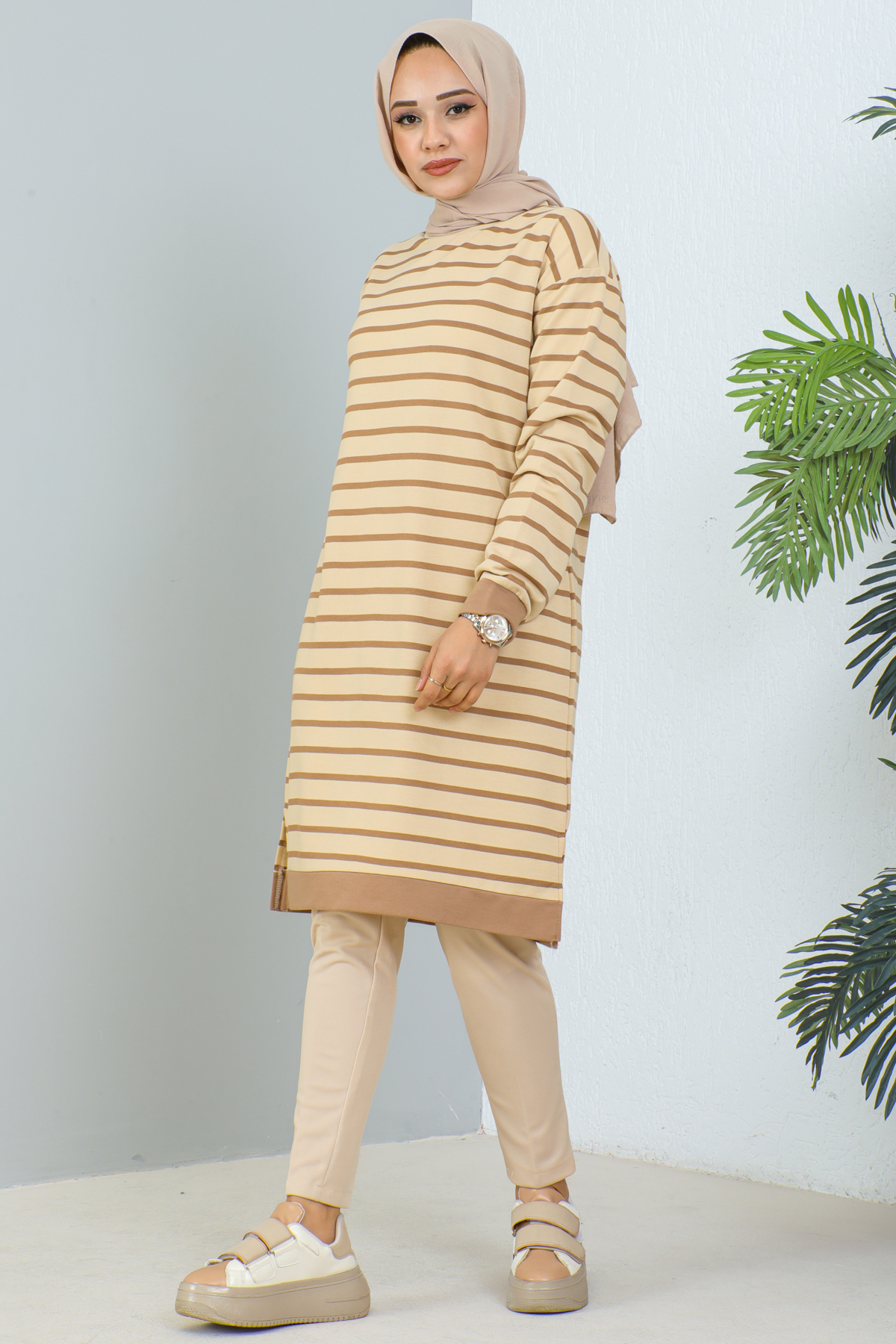 Çizgili Tunik Vizon 1988 Çizgili Tunik Vizon 1988
