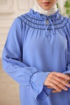 Lastikli Yaka İkili Takım Mavi 61643 Lastikli Yaka İkili Takım Mavi 61643
