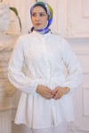 Örgü Desenli İkili Takım Beyaz 61641 Örgü Desenli İkili Takım Beyaz 61641