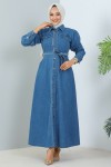 Fermuarlı Elbise Lacivert 6810 Fermuarlı Elbise Lacivert 6810