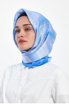 Desenli Eşarp Mavi 26 Desenli Eşarp Mavi 26