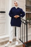 Fitilli Triko Tunik Lacivert 11035-59 Fitilli Triko Tunik Lacivert 11035-59