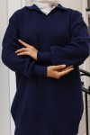Fitilli Triko Tunik Lacivert 11035-59 Fitilli Triko Tunik Lacivert 11035-59
