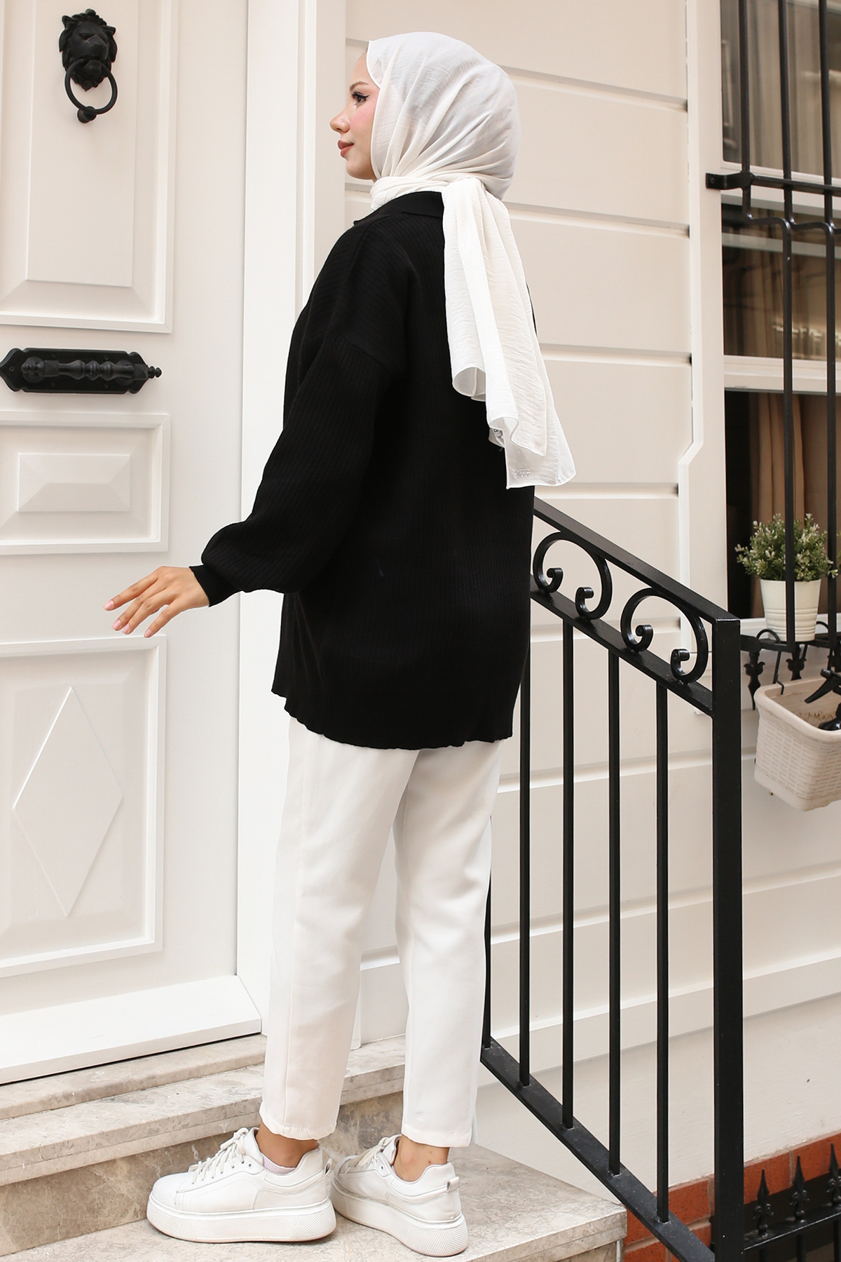 Fitilli Triko Tunik Siyah 11035-59 Fitilli Triko Tunik Siyah 11035-59