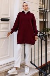 Fitilli Triko Tunik Bordo 11039-63 Fitilli Triko Tunik Bordo 11039-63