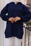 Fitilli Triko Tunik Lacivert 11039-63 Fitilli Triko Tunik Lacivert 11039-63