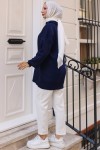 Fitilli Triko Tunik Lacivert 11039-63 Fitilli Triko Tunik Lacivert 11039-63