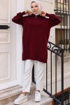 Triko Tunik Bordo 11043-10 Triko Tunik Bordo 11043-10