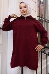 Triko Tunik Bordo 11043-10 Triko Tunik Bordo 11043-10